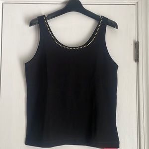 NEW Pretty Things Black Embellished Tank M